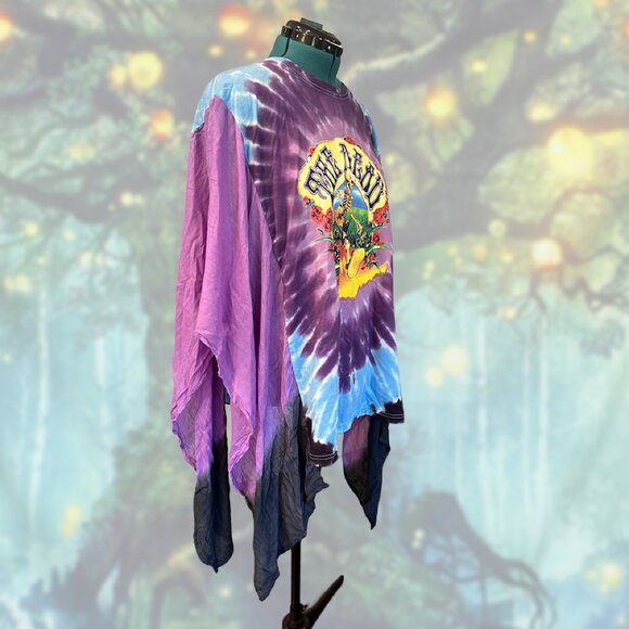 Grateful Dead “Coast to Coast” Tie-Dye Tee Gauze Kimono Sleeves | NWT | One Size - Picture 3 of 5